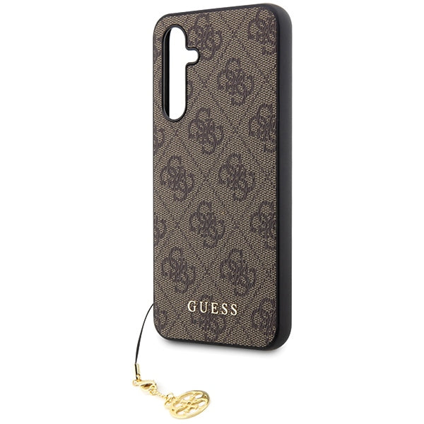 Guess 4G Charms dėklas Samsung Galaxy S23 FE – rudas