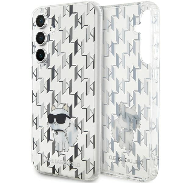 Karl Lagerfeld skaidrus dėklas Samsung Galaxy S23 FE – Monogram Choupette