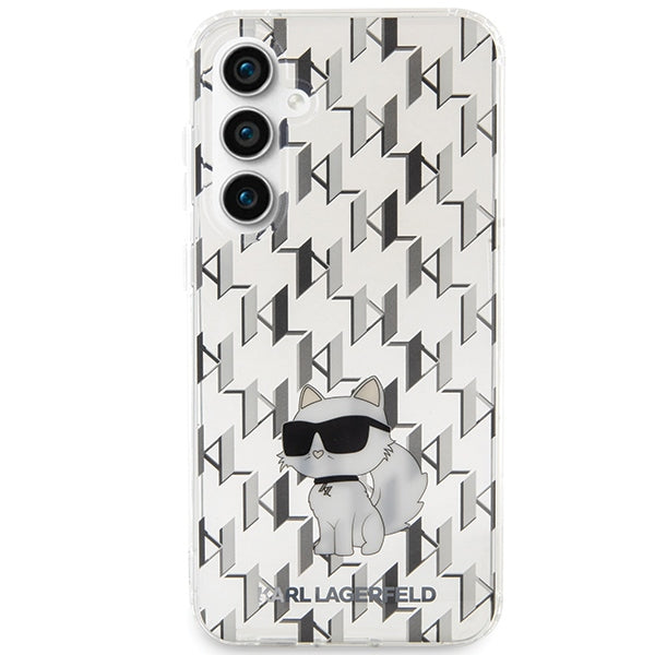 Karl Lagerfeld skaidrus dėklas Samsung Galaxy S23 FE – Monogram Choupette