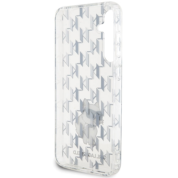 Karl Lagerfeld skaidrus dėklas Samsung Galaxy S23 FE – Monogram Choupette