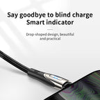 Joyroom laidas Sharp Series S-M411 USB-A / micro USB 3A 1.2 m su įkrovimo indikatoriumi juodas