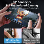 Joyroom Gaming laidas S-UL012A6 Lightning (kampinis) / USB-A (tiesus) 2.4A 1.2 m - mėlynas