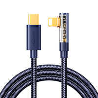 Joyroom Gaming laidas S-CL020A6 Lightning (kampinis) / USB-C (tiesus) 20W 1.2 m - mėlynas