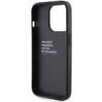 BMW Grip Stand Hot Stamp dėklas iPhone 15 Pro Max – juodas