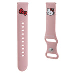 Hello Kitty silikoninis Kitty galvos dirželis universalus 22mm - rožinis