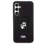Karl Lagerfeld Gripstand Saffiano dėklas Galaxy S23 FE – juodas