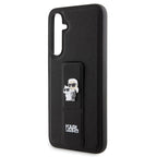 Karl Lagerfeld Gripstand Saffiano dėklas Galaxy S23 FE – juodas