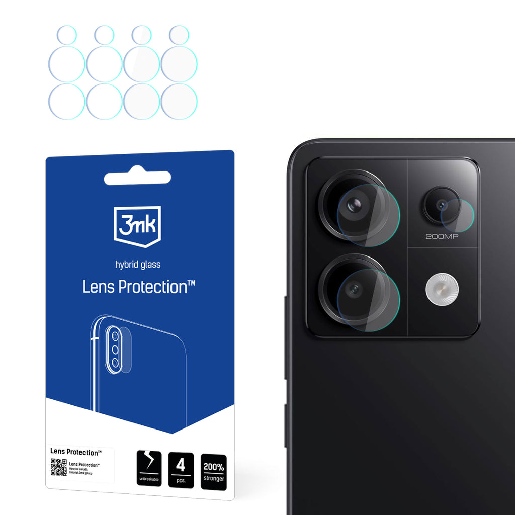 3mk Lens Protection™ hibridinis fotoaparato stiklas, skirtas Redmi Note 13 Pro -- Redmi Note 13 Pro