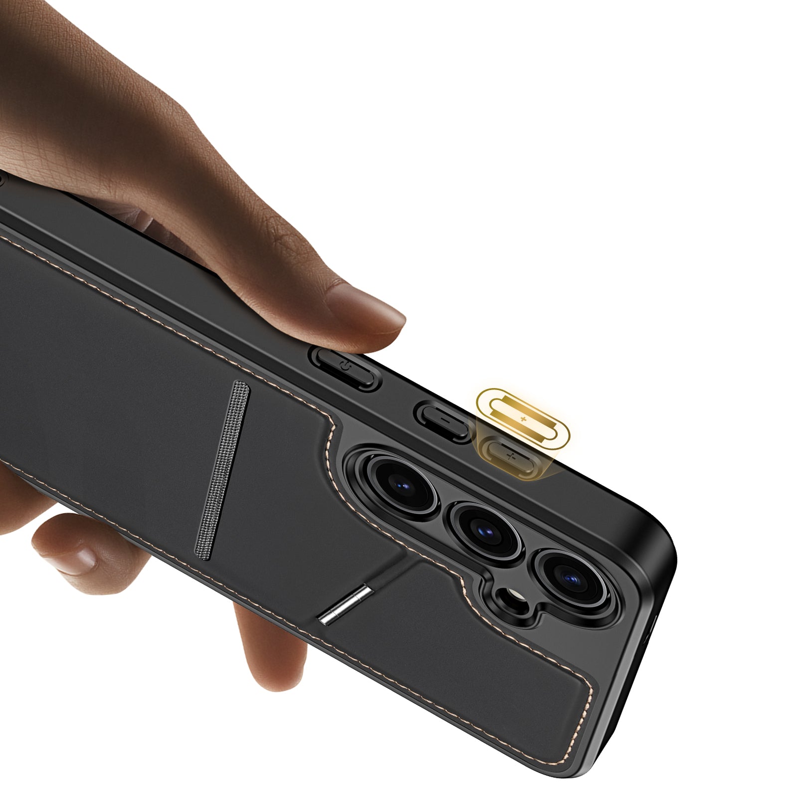 Dux Ducis Rafi II Mag dėklas Samsung Galaxy S24 – juodas