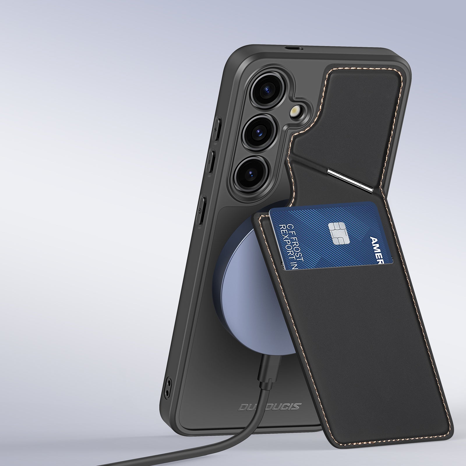 Dux Ducis Rafi II Mag dėklas Samsung Galaxy S24 – juodas