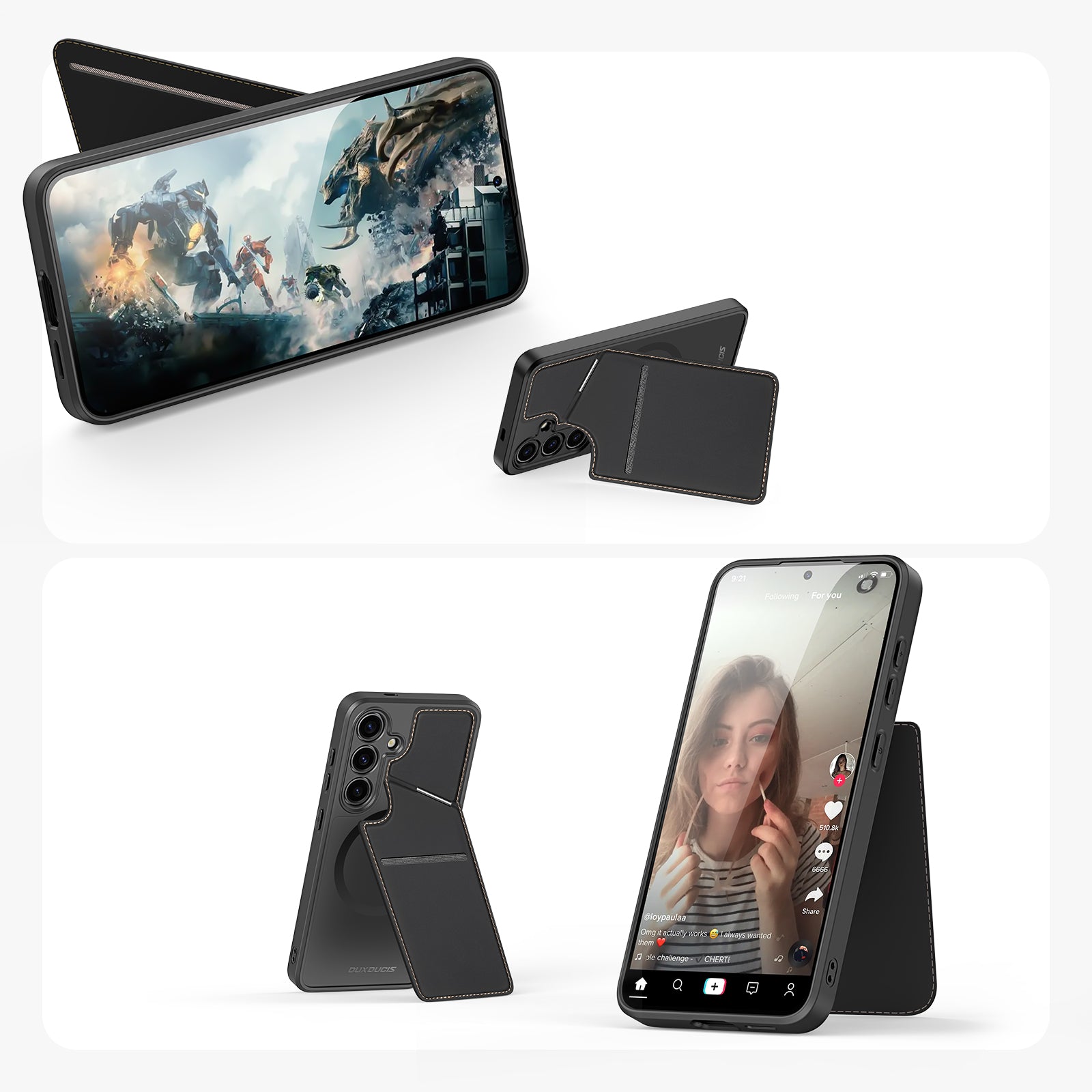 Dux Ducis Rafi II Mag dėklas Samsung Galaxy S24 – juodas