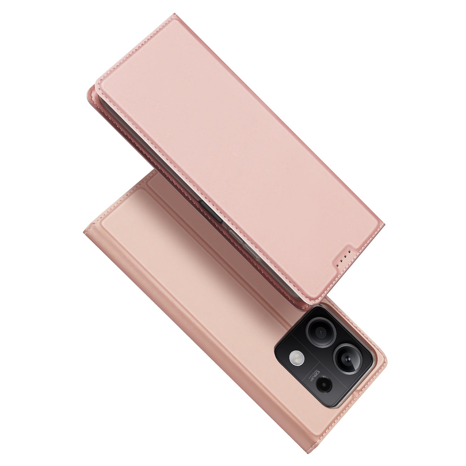 Dux Ducis Skin Pro atverčiamas dėklas Xiaomi Redmi Note 13 5G – rožinis