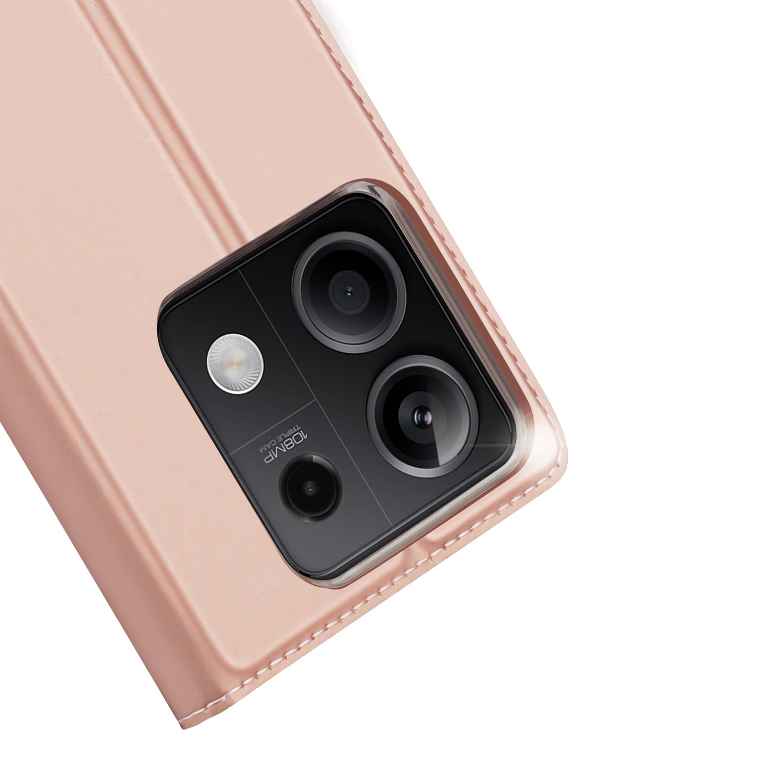 Dux Ducis Skin Pro atverčiamas dėklas Xiaomi Redmi Note 13 5G – rožinis