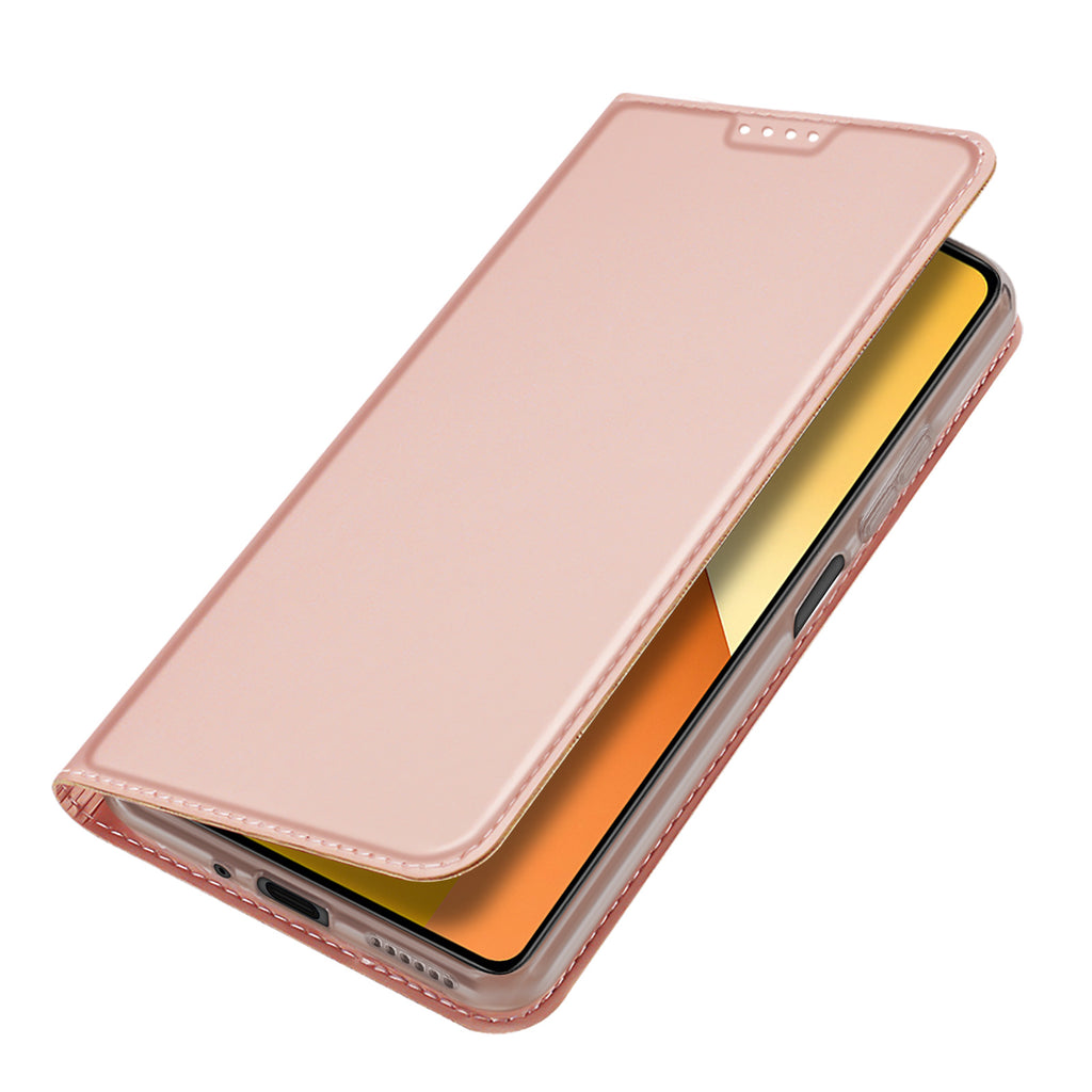 Dux Ducis Skin Pro atverčiamas dėklas Xiaomi Redmi Note 13 5G – rožinis