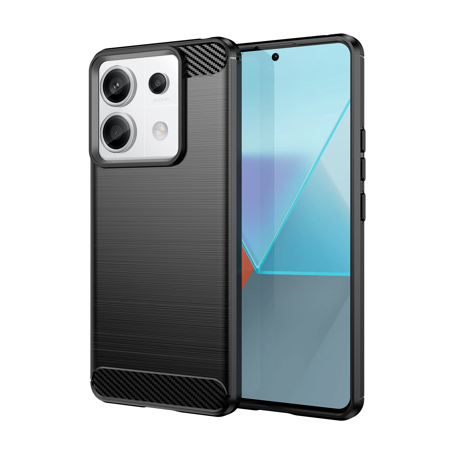Carbon Case dėklas Xiaomi Redmi Note 13 Pro – juodas