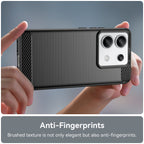 Carbon Case dėklas Xiaomi Redmi Note 13 Pro – juodas