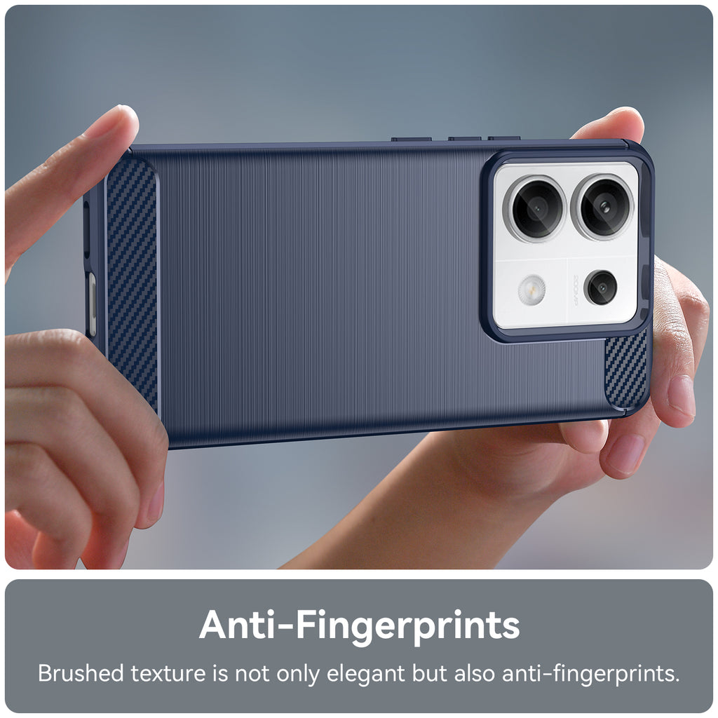 Carbon Case dėklas Xiaomi Redmi Note 13 Pro – mėlynas