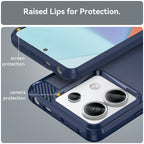 Carbon Case dėklas Xiaomi Redmi Note 13 Pro – mėlynas
