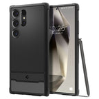 Spigen Rugged Armor dėklas Samsung Galaxy S24 Ultra – juodas