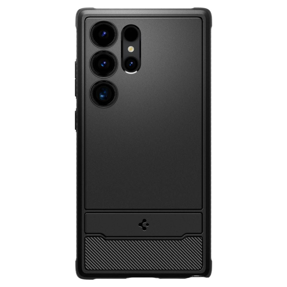 Spigen Rugged Armor dėklas Samsung Galaxy S24 Ultra – juodas