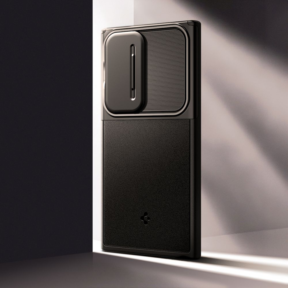 Spigen Optik Armor dėklas Galaxy S24 Ultra – juodas