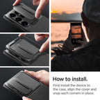 Spigen Optik Armor dėklas Galaxy S24 Ultra – juodas
