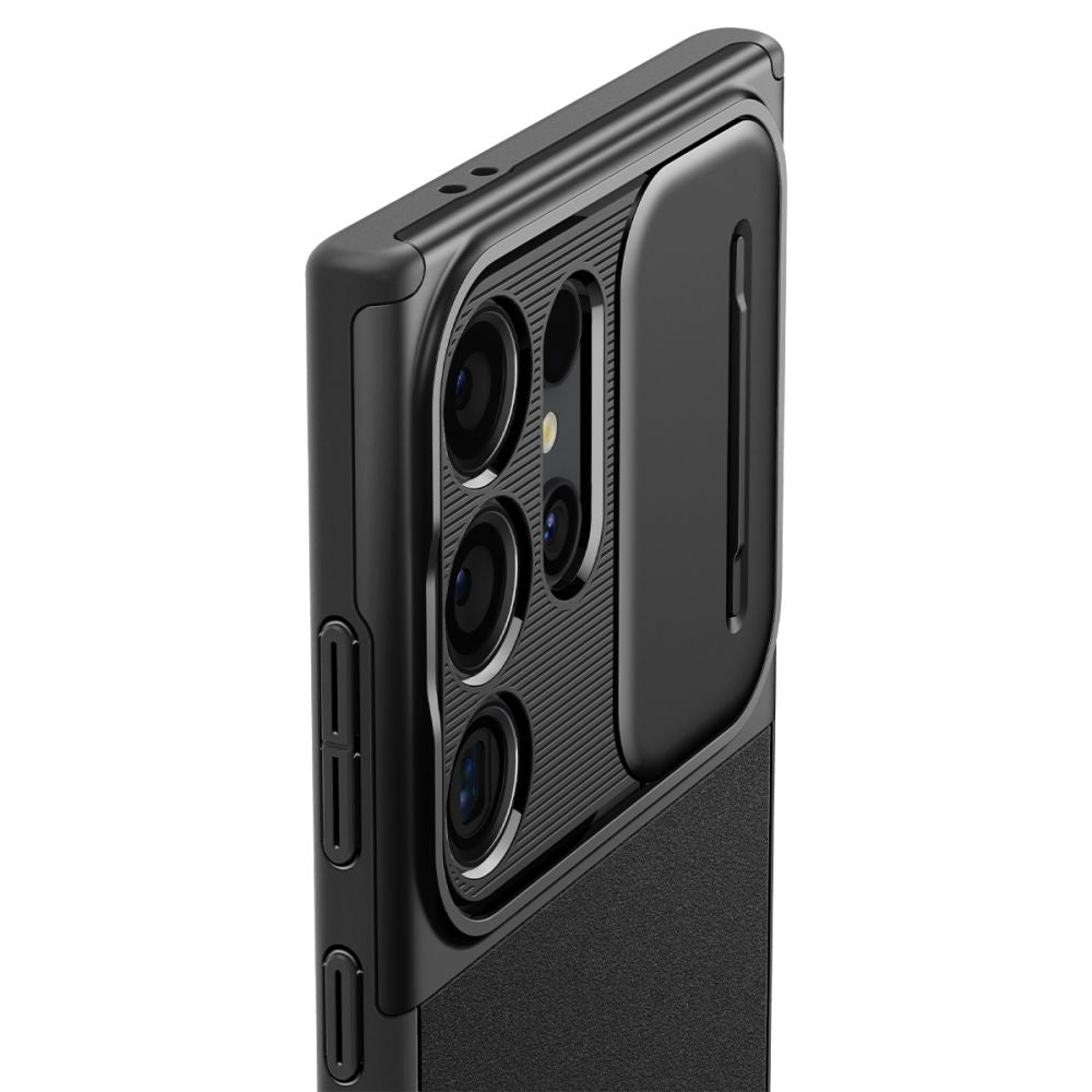 Spigen Optik Armor dėklas Galaxy S24 Ultra – juodas
