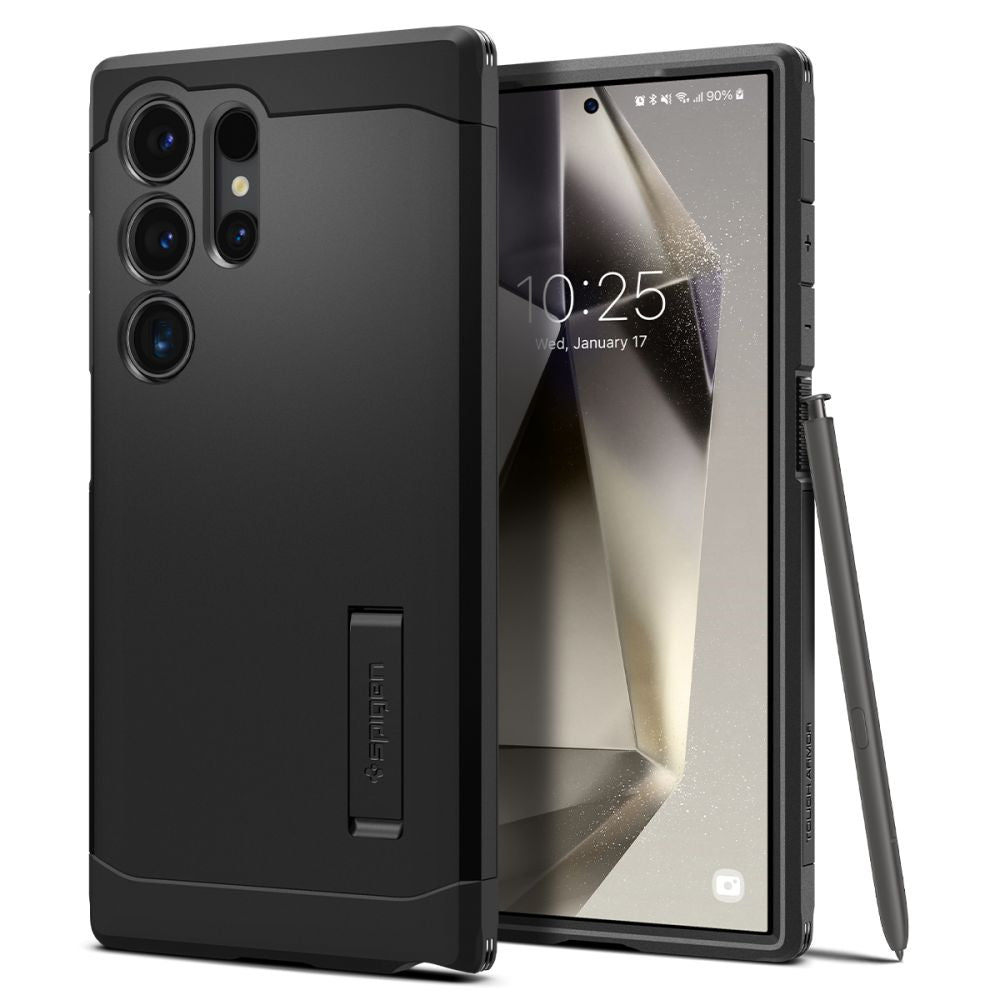 Spigen Tough Armor dėklas Galaxy S24 Ultra – juodas
