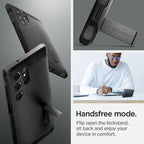 Spigen Tough Armor dėklas Galaxy S24 Ultra – juodas