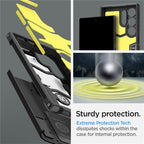 Spigen Tough Armor dėklas Galaxy S24 Ultra – juodas
