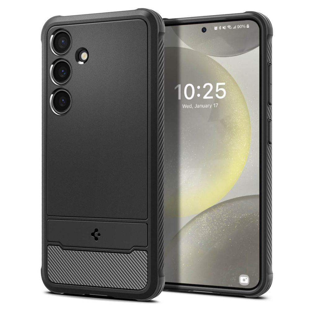 Spigen Rugged Armor dėklas Galaxy S24 – juodas