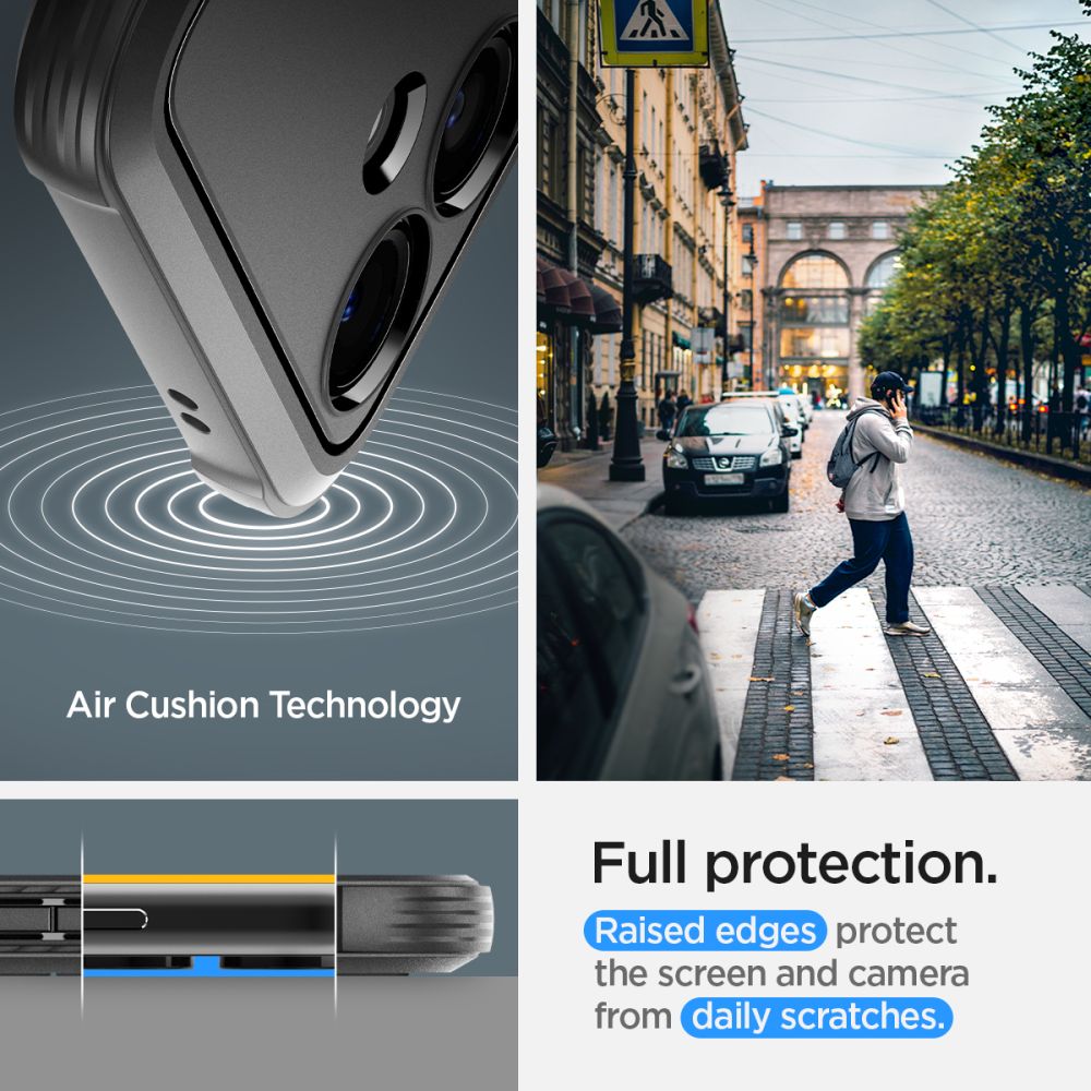 Spigen Rugged Armor dėklas Galaxy S24 – juodas