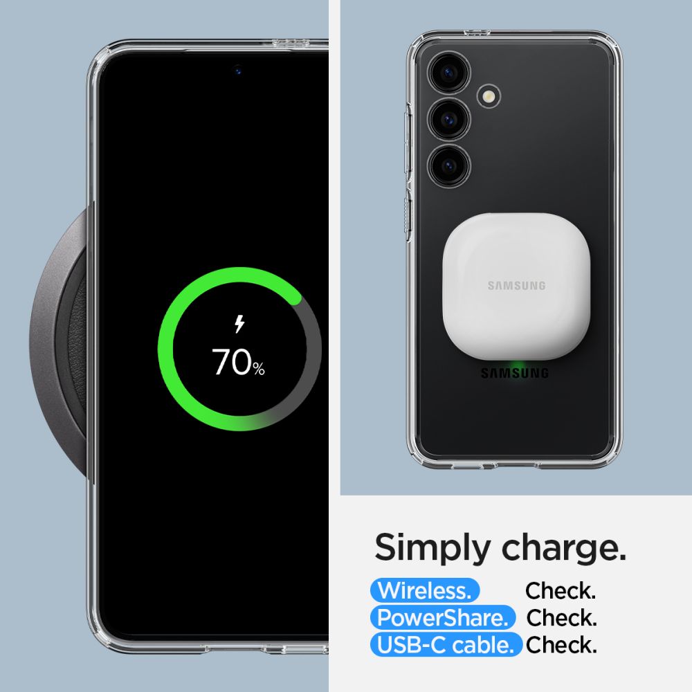 Spigen Ultra Hybrid dėklas Samsung Galaxy S24 – skaidrus