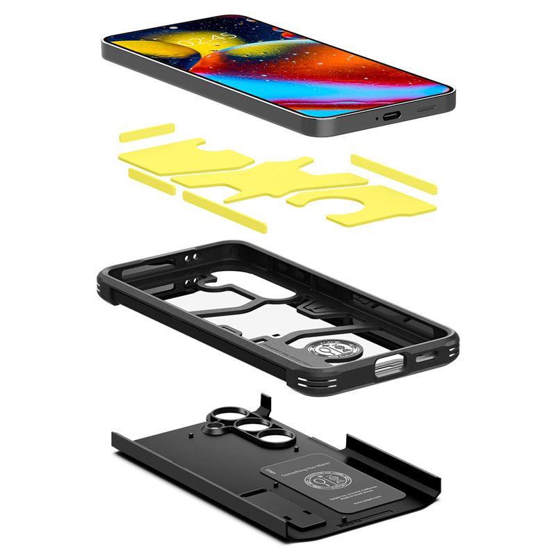 Spigen Tough Armor dėklas Samsung Galaxy S24 – juodas