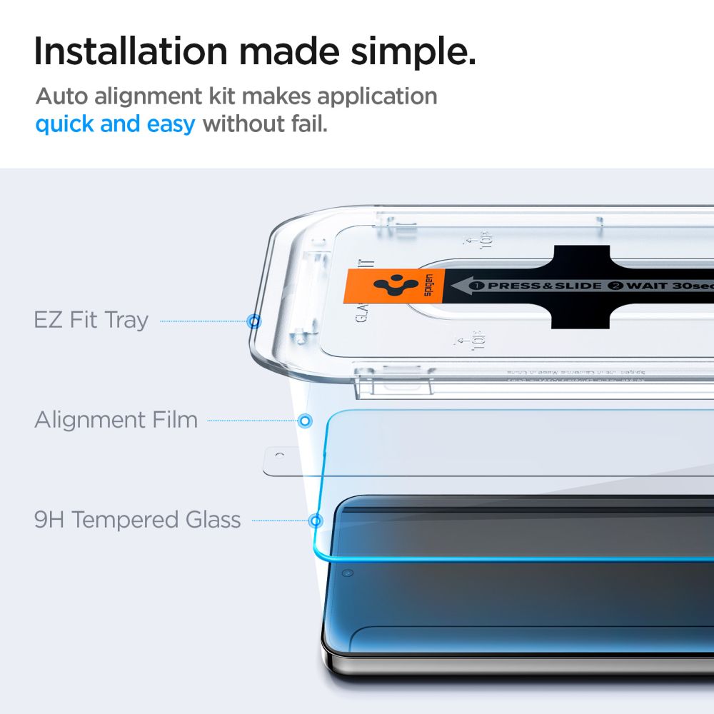 Spigen Glas.TR EZ Fit grūdintas stiklas Galaxy S24 (2 vnt.)
