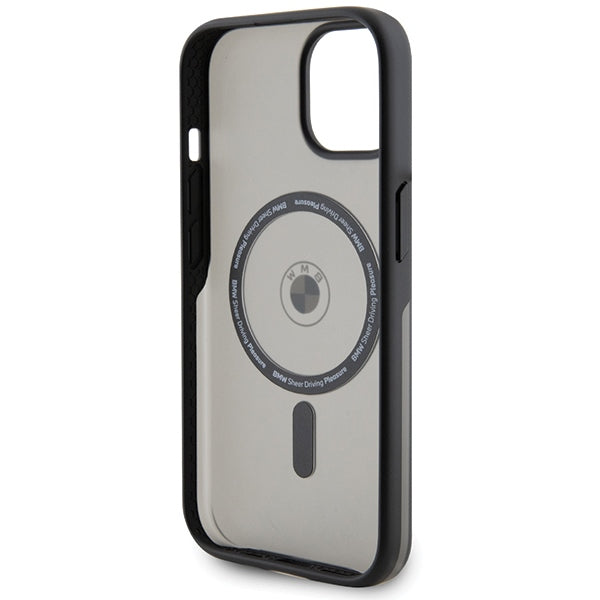 BMW MagSafe dėklas iPhone 15 Plus / 14 Plus – juodas