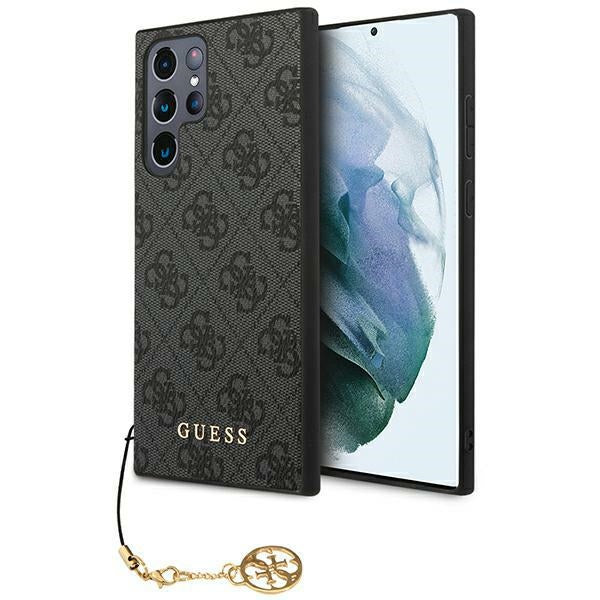 Guess 4G Charms dėklas Samsung Galaxy S24 Ultra – juodas -- Samsung Galaxy S24 Ultra