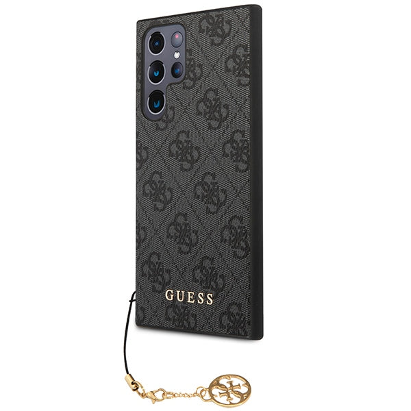 Guess 4G Charms dėklas Samsung Galaxy S24 Ultra – juodas -- Samsung Galaxy S24 Ultra