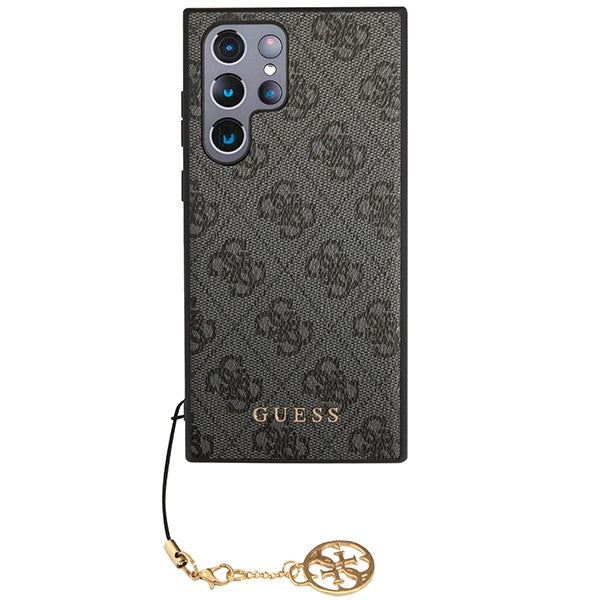 Guess 4G Charms dėklas Samsung Galaxy S24 Ultra – juodas -- Samsung Galaxy S24 Ultra