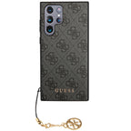 Guess 4G Charms dėklas Samsung Galaxy S24 Ultra – juodas -- Samsung Galaxy S24 Ultra