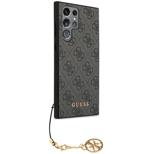 Guess 4G Charms dėklas Samsung Galaxy S24 Ultra – juodas -- Samsung Galaxy S24 Ultra