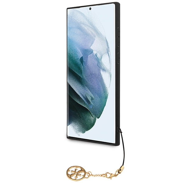 Guess 4G Charms dėklas Samsung Galaxy S24 Ultra – juodas -- Samsung Galaxy S24 Ultra