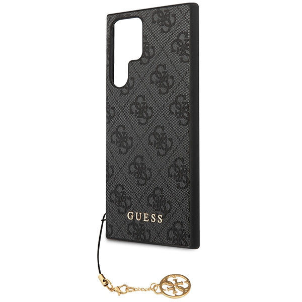 Guess 4G Charms dėklas Samsung Galaxy S24 Ultra – juodas -- Samsung Galaxy S24 Ultra