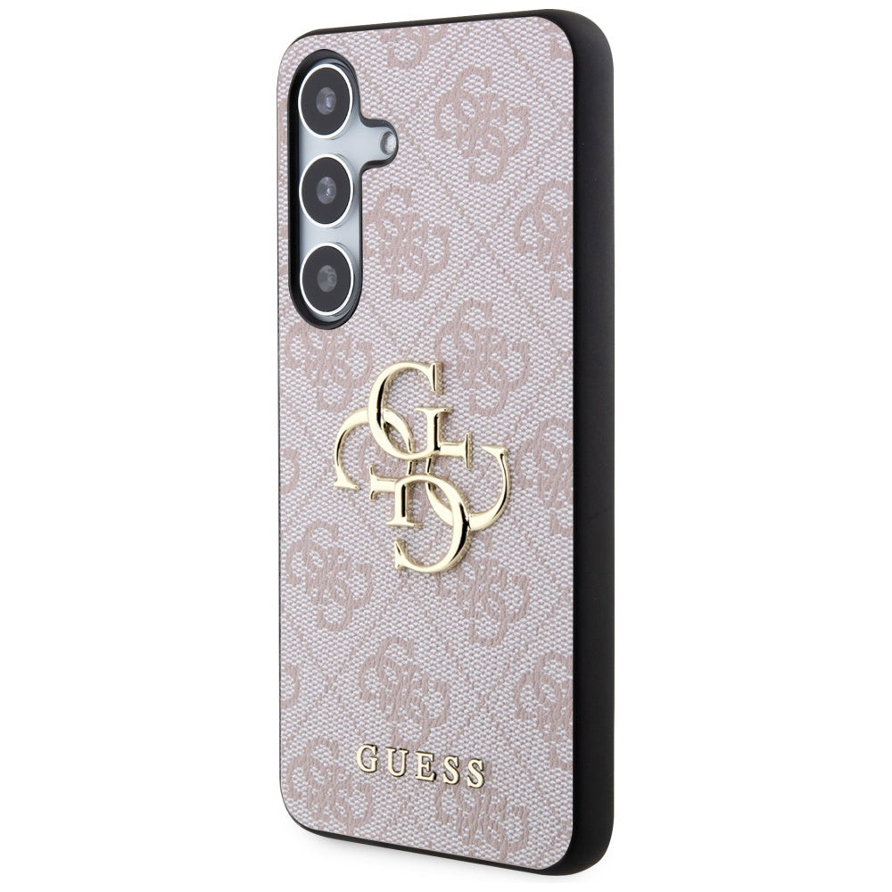 Guess 4G Big Metal Logo dėklas Samsung Galaxy S24 – rožinis