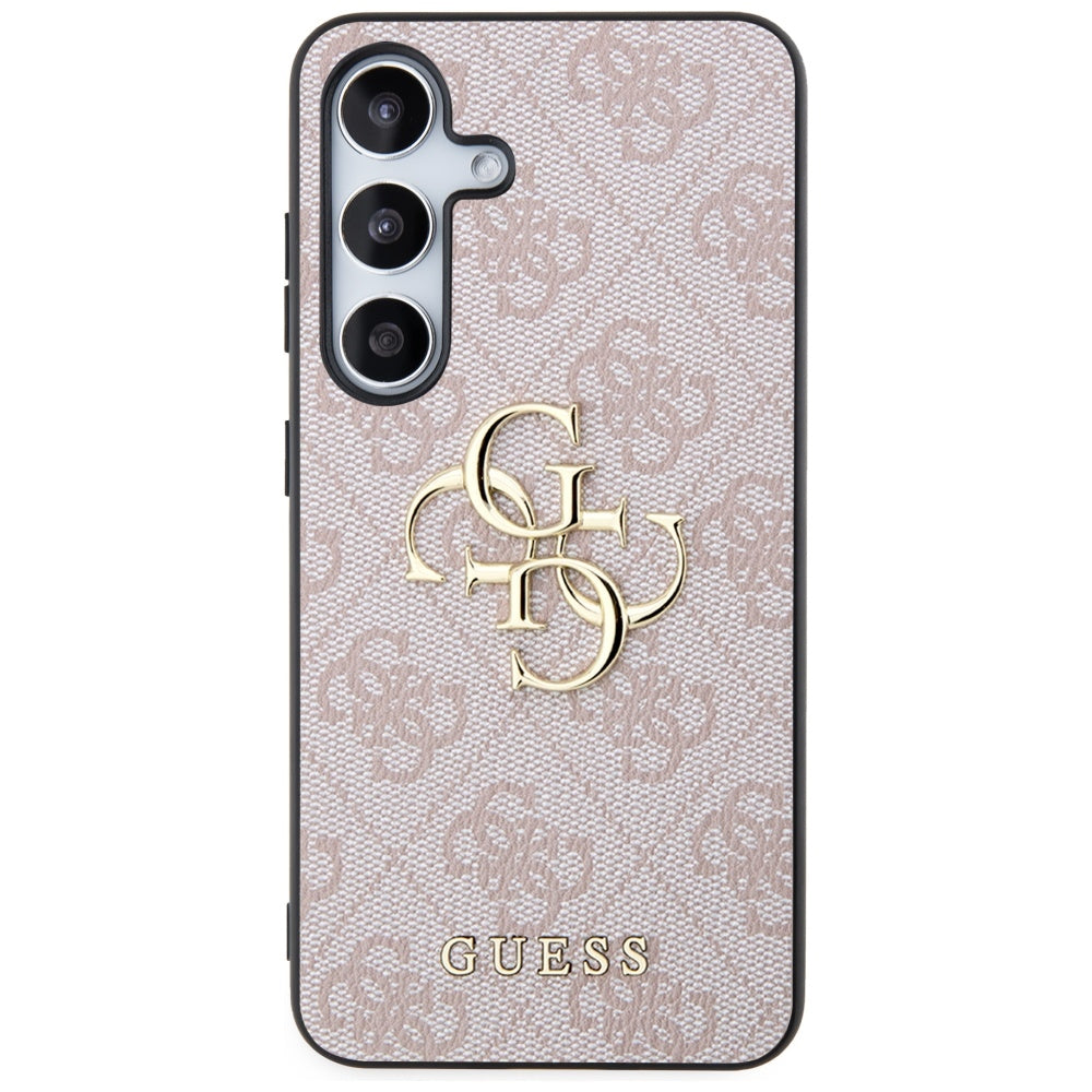Guess 4G Big Metal Logo dėklas Samsung Galaxy S24 – rožinis