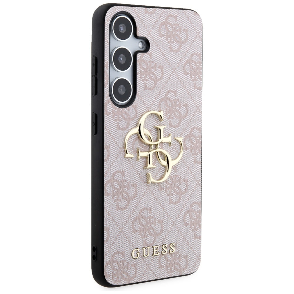 Guess 4G Big Metal Logo dėklas Samsung Galaxy S24 – rožinis