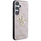 Guess 4G Big Metal Logo dėklas Samsung Galaxy S24 – rožinis