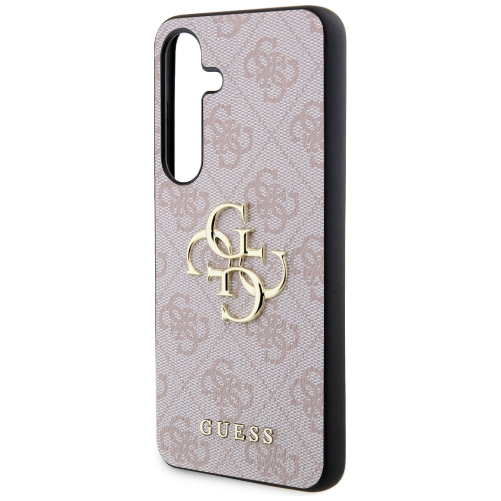 Guess 4G Big Metal Logo dėklas Samsung Galaxy S24 – rožinis