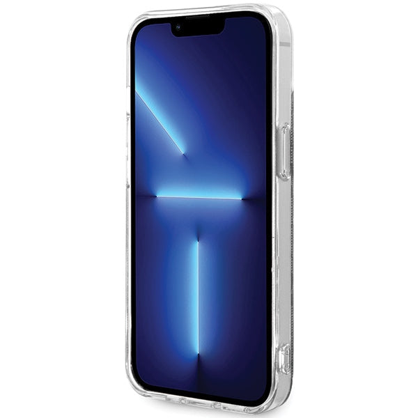 Guess MagSafe dėklas iPhone 15 Plus/14 Plus – juodas