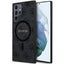 Guess 4G Collection Odinis metalinis logotipas MagSafe Dėklas, skirtas Samsung Galaxy S24 Ultra - juodas
